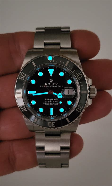 rolex pink lume|Rolex submariner lume.